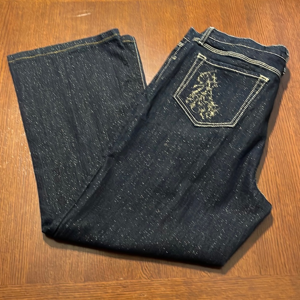 NYDJ Gold Fleck Jeans - Sz 18